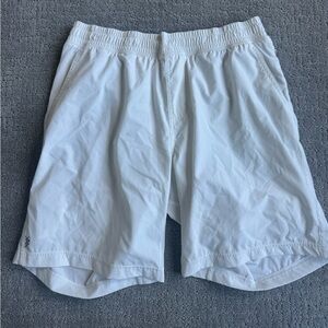 RHONE Men’s White Athletic Shorts